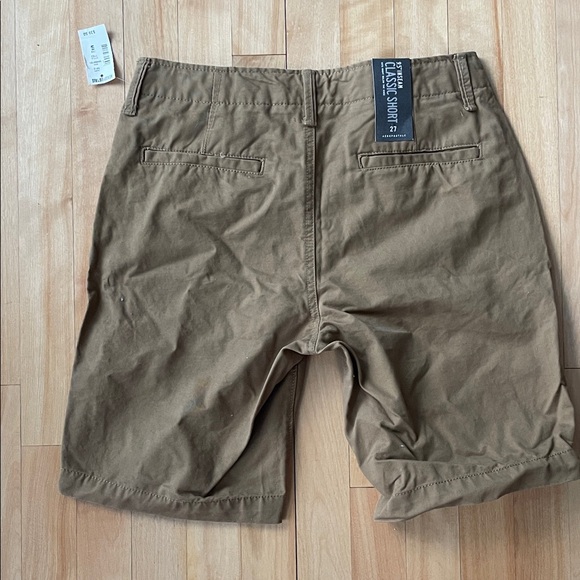 NWT Aeropostale Men's Brown Flat Front Shorts - Picture 2 of 5